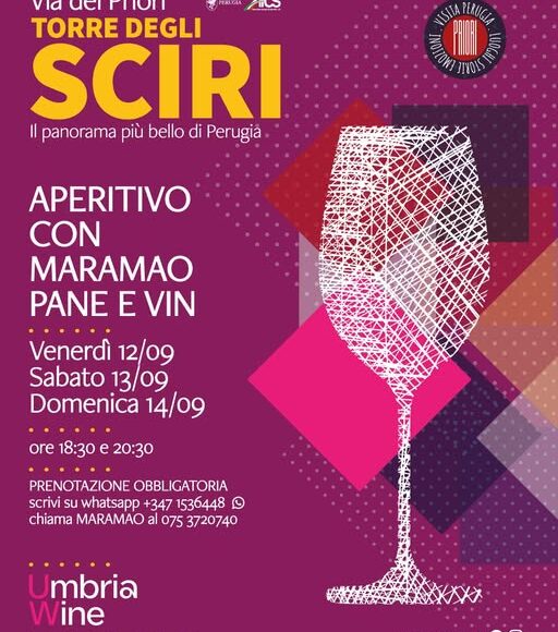 Perugia, Priori promuove l’aperitivo speciale sulla Torre degli Sciri per UmbriaWine Perugia, Priori promuove l’aperitivo speciale sulla Torre degli Sciri per UmbriaWine