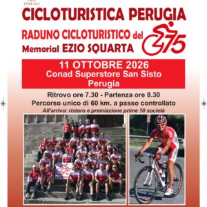 Cicloturistica Perugia, 75 anni di pedalate