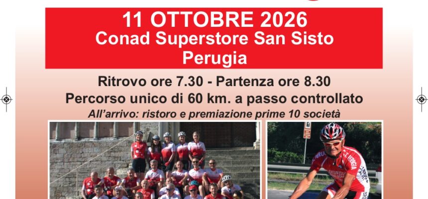 Cicloturistica Perugia, 75 anni di pedalate
